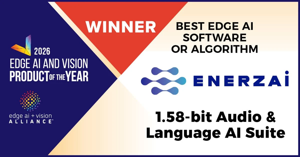 ENERZAi 1.58-bit Audio & Language AI Suite (Best Edge AI Software or Algorithm)