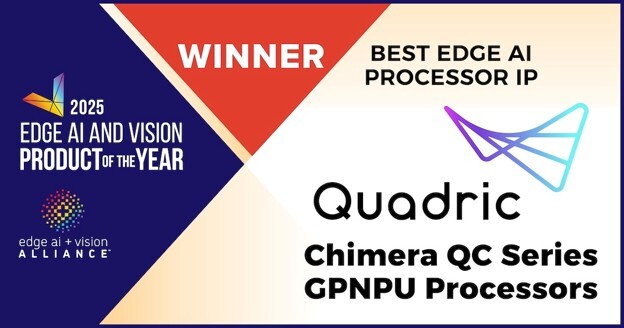 Quadric Chimera QC Series GPNPU Processors (Best Edge AI Processor IP)